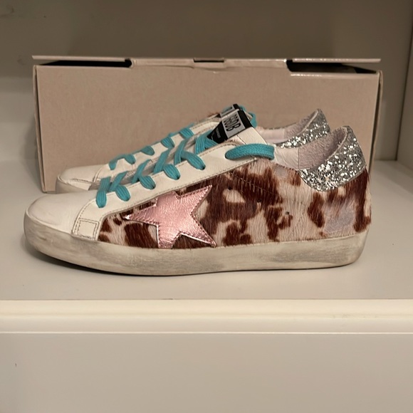 Golden goose sneakers Super star cow pony -metallic pink. Size 36. - Picture 4 of 11